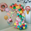 72Pcs Party Summer Ice Cream Candy Donut Balloon Candyland Theme Birthday Decor