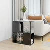 vidaXL Book Cabinet High Gloss Black 60x24x63 cm Chipboard Set