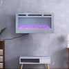 Insert/Wall Mounted LED Fireplace Electric Fire Recessed 12 Flames Home Heater