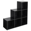 6 Cube Step Storage Bookcase Unit Shelf Home Office Organiser Display Box NEW
