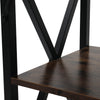 Rustic Vintage Industrial Bookcase Storage Cabinet Tall Shelf Metal Display Unit