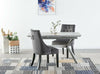 Windsor Tufted Studded Velvet Dining Accent Chair Victoria Door Knocker 1/2/4/6