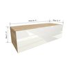 High Gloss TV Stand Entertainment Cabinet -100cm Floating Wall Unit TV DVD Stand