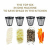 Electric Salad Maker Slicer Fruit Cutter Vegetable Grater Chopper 4 Cones Dicer