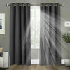 Pair of THERMAL BLACKOUT CURTAINS READY MADE EYELET TOP + TIE BACKS DOOR CURTAIN
