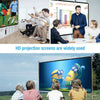 150" inch Portable Projector Screen Outdoor 4K 3D HD 16:9 Cinema Theater Screen