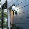 Stainless Steel Solar Power LED Wall Lights Fence Door Lamp Outdoor Garden 2x