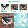 4X 100LED Solar Power PIR Motion Sensor Wall Lights Outdoor Garden Security Lamp