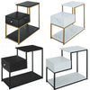 2 Tier Antique End Table Sofa Side Coffee Snack Drawer Storage Side Narrow Table
