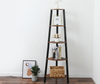4, 5 Tier Corner Shelf Bookshelf Display Storage Stand Rack Ladder Home Office