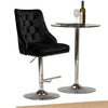 Crushed Velvet Bar Stools Gas Lift Breakfast Barstool Swivel Chairs Kitchen Pub