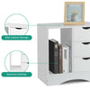 Chest of 3 Drawers Bedside Table Cabinet Nightstand Storage Side Cupboard White
