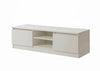 Modern TV Unit Cabinet Stand 120cm Media 2 Doors + Shelf White