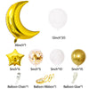 60Pcs Moon Star Balloon Set for Muslim EID Mubarak Festival Home DIY Decor