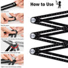 6 Folding Aluminum Alloy Six-Sided Multi-Angle Measuring Tool Ceramic Locator