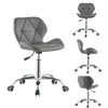 Swivel PU Leather Cushioned Chair Computer Office Desk Studio Salon Barber UK