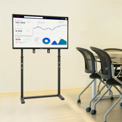 Height Adjustable TV Floor Stand Mount No Assemble For 32-100