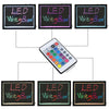 LED Writing Board Drawing Message Flashing Erasable Home Neon Sign Box Kids Toys