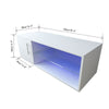 100cm Modern TV Unit Cabinet Stand Drawers White High Gloss Doors & LED Light