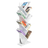 New 9 Tiers Book Shelves Tree Tower Storage Corner Shelving Unit Bookcase