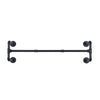 Wall Mounted Clothes Rail Hanging Rack Iron Pipe Laundry Garment Display Hanger