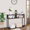 Vintage Tall Console Table Wooden Hallway Entrance Table Portable for Home Use