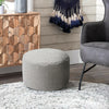 Fabric Round Ottoman Footstools Foot Rest Stool Pouffe Living Room Furniture NEW