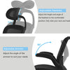 MESH OFFICE CHAIR HEIGHT ADJUSTABLE COMPUTER DESK HIGH BACK SWIVEL OFFICE CHAIR