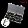 200x Black 5mm-28mm Assorted Nylon P Clips Hose Clamp Kit Set Wire Cable Conduit