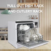 Table Top Mini Dishwasher 6-Program Freestanding 5L Dish Cleaner LED Dish Basket
