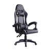 Grey Ergonomic Gaming Chairs Faux Leather Adjustable Swivel Computer Desk Chair