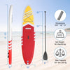 10'6 Stand Up Paddle Board Inflatable Surfboards SUP+Fin+Paddle+Pump+Leash+Bag