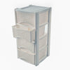 LARGE 3 & 4 PLASTIC DRAWERS -TOWER UNIT TROLLEY CHEST DRAWER SCHOOL OFFICE HOME