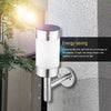 Stainless Steel Solar Power LED Wall Lights Fence Door Lamp Outdoor Garden 2x