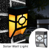 4/8/12x Led Solar Powered Wall Light Bright Outdoor Door Fence Garden Lights
