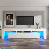 200cm TV Stand Unit Sideboard Cabinet - Matt Body & High Gloss Fronts Doors LED