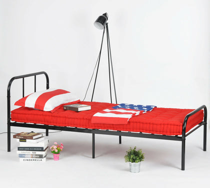 Black 3FT Single Metal Bed Frame in Strong structure Bedstead For Adult Bedroom