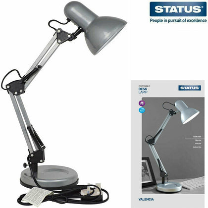 Status VALENCIA DESK LAMP Portable Angled Indoor HOME / Office Table Desk Light