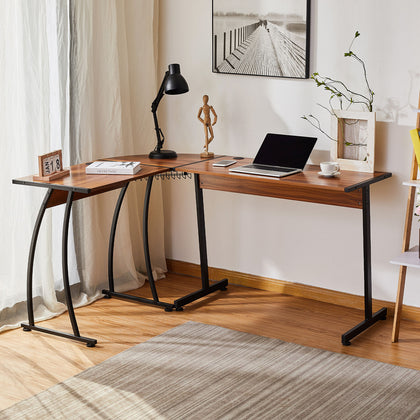 Corner Desk Table L-Shaped Gaming Computer Office Study Home PC Workstation