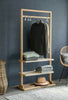 Sturdy Ash Wood Bedroom Hallway Porch Hanging Storage Display Stand Clothes Rail