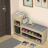 Modern Shoe Bench Stool Fashion Sofa Bench Change Shoe Storage Shoe Rack W/Drawe