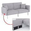 Modern Fabric Sofa Bed 3 Seater Click Clack Living Room Recliner Couch Sofa Grey
