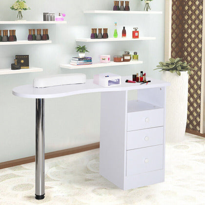 Professional Manicure Table Nail Beauty Salon Station Technician Storage Desk