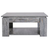 Coffee Table 2 Tier Accent End Console Table Bottom Shelf Storage Living Room