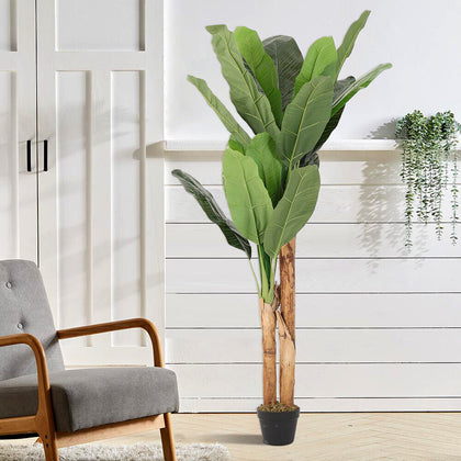 150cm Large Artificial Banana Tree Fake Potted Plant Home Indoor Outdoor Decor