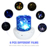 Rotating LED Light Projector Star Moon Sky Baby Kids Night Mood Lamp Xmas UKA