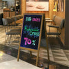 LED Light Advertising Message Writing Board A Board Pavement Sign Display Stand