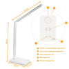 USB Charge LED Desk Table Lamp QI Wireless Phone Charger Read Study Night Light