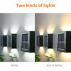 Solar Wall Lights Up & Down Lamp Decor Waterproof Garden Outdoor Fence Yard IP65