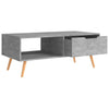 Scandinavian Small Coffee Table Side Living Room Furniture Shelf Storage Drawer